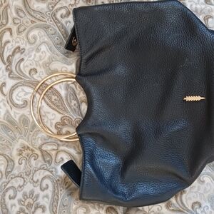 Thacker Mini Bag with Gold Ring Handles